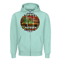 Seafoam Christmas vacation car Christmas Zipper Hoodie - Jasminsmagicworld
