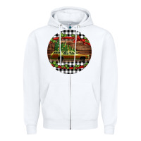White Christmas vacation car Christmas Zipper Hoodie - Jasminsmagicworld
