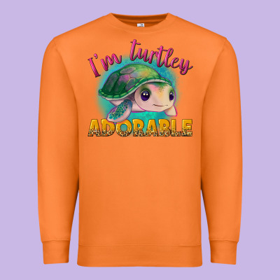 Im Turtley Adorable Premium Sweatshirt Designed By Nancycooperartshop