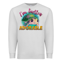 Dove Grey im turtley adorable Premium Sweatshirt - NancyCooperArtShop