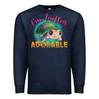 Navy im turtley adorable Premium Sweatshirt - NancyCooperArtShop