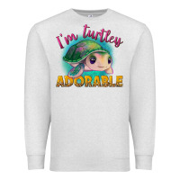 Oatmeal Heather im turtley adorable Premium Sweatshirt - NancyCooperArtShop