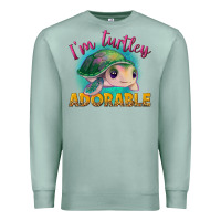 Seafoam im turtley adorable Premium Sweatshirt - NancyCooperArtShop
