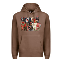 Chestnut Christmas Bear Family Premium Hoodie - LillyAllenDesigns