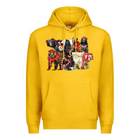 Lemon Christmas Bear Family Premium Hoodie - LillyAllenDesigns