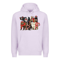 Lilac Christmas Bear Family Premium Hoodie - LillyAllenDesigns