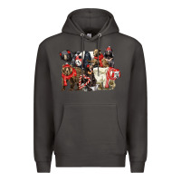 Smoke Christmas Bear Family Premium Hoodie - LillyAllenDesigns