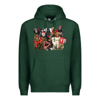 Sports Green Christmas Bear Family Premium Hoodie - LillyAllenDesigns