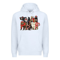 White Christmas Bear Family Premium Hoodie - LillyAllenDesigns