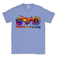 Colony Blue peace love equality Classic Tee - JahusDesignShop