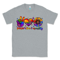 Heather Grey peace love equality Classic Tee - JahusDesignShop