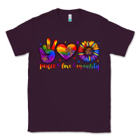 Plum peace love equality Classic Tee - JahusDesignShop