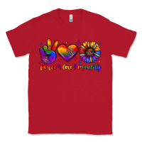 Red peace love equality Classic Tee - JahusDesignShop