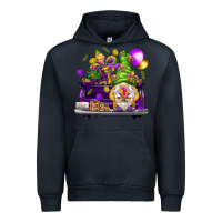 Navy Mardi Gras gnome on the truck Urban Hoodie - NancyCooperArtShop