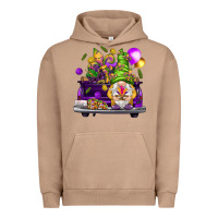Pigment Burro Mardi Gras gnome on the truck Urban Hoodie - NancyCooperArtShop