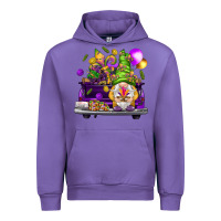 Tulip Mardi Gras gnome on the truck Urban Hoodie - NancyCooperArtShop
