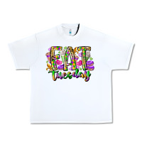 White fat tuesday Urban Heavy Tee - RacoonDesign