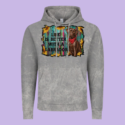 Life Is Better With A Labrador Vintage Hoodie Designed By Ranaportraitstore