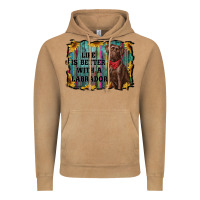 Vintage Camel life is better with a labrador Vintage Hoodie - RanaPortraitStore