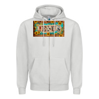 Dove Grey jesus western patterns license plate template Zipper Hoodie - BarkalooDesign