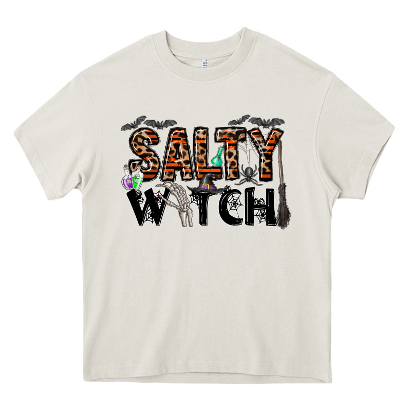 Salty Witch Heavy Core Tee by CowhideDigitalArt | Teevron