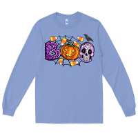 Colony Blue Boo halloween Long Sleeve Tee - Artiststas