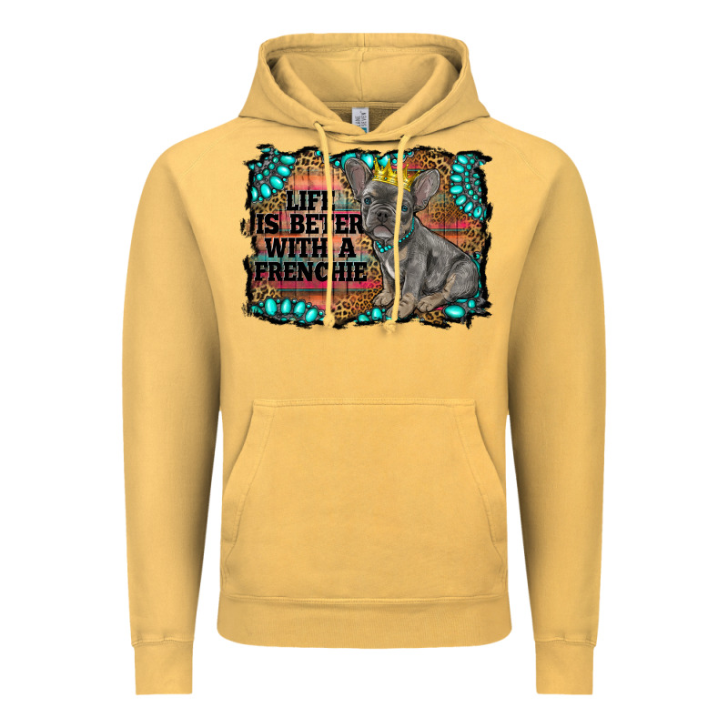 Life Is Better With A Frenchie Vintage Hoodie by RanaPortraitStore | Teevron