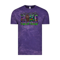 Cloud Purple home sweet home Vintage Tee - CowhideDigitalArt