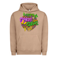 Pigment Burro Happy Mardi Gras y'all Urban Hoodie - NancyCooperArtShop