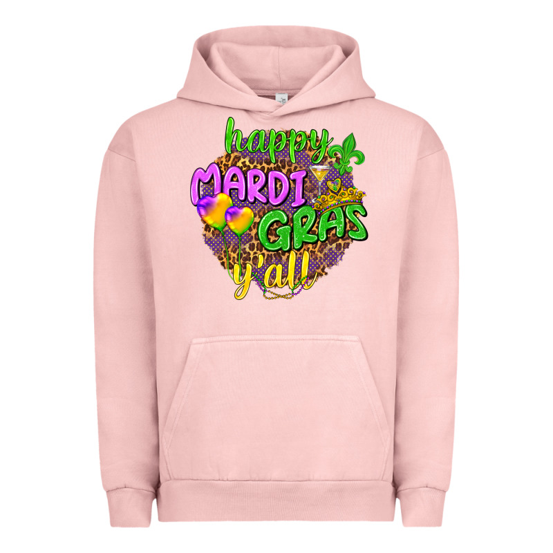 Happy Mardi Gras Y'all Urban Hoodie by NancyCooperArtShop | Teevron