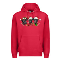Cardinal Christmas Black Angus Cows Premium Hoodie - LillyAllenDesigns