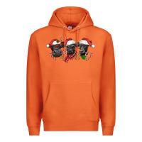 Carrot Christmas Black Angus Cows Premium Hoodie - LillyAllenDesigns