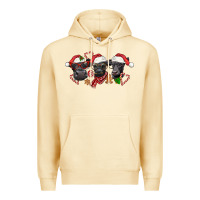 Pina Colada Christmas Black Angus Cows Premium Hoodie - LillyAllenDesigns