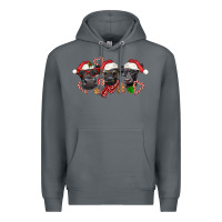 Rock Christmas Black Angus Cows Premium Hoodie - LillyAllenDesigns