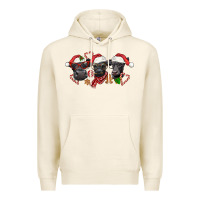 Tofu Christmas Black Angus Cows Premium Hoodie - LillyAllenDesigns