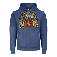 Vintage Denim red angus rainbow Vintage Hoodie - JahusDesignShop