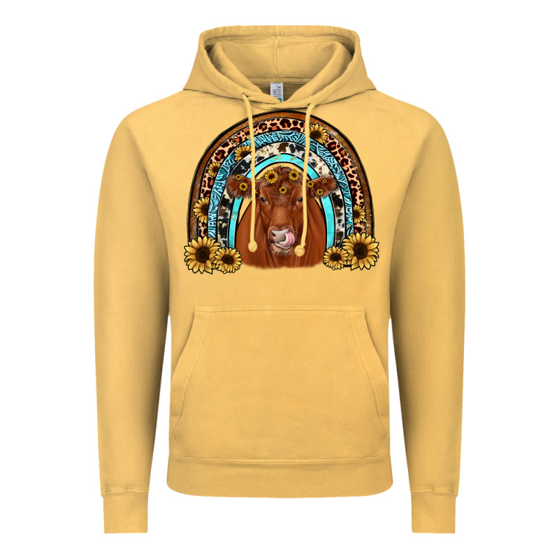 Red Angus Rainbow Vintage Hoodie by JahusDesignShop | Teevron