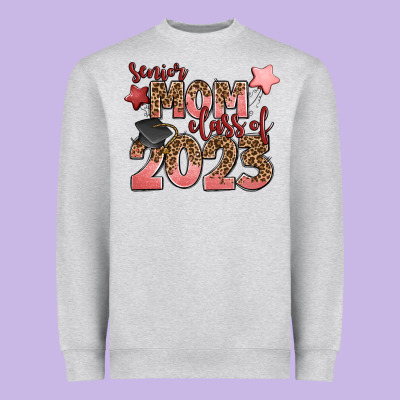 Senior Mom Class Of 2023 Heavyweight Sweatshirt Designed By Zillion Design Studio
