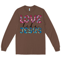 Chestnut love like jesus Long Sleeve Tee - JahusDesignShop