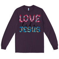 Plum love like jesus Long Sleeve Tee - JahusDesignShop