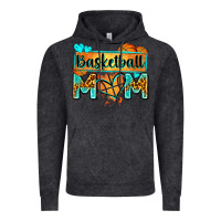 Vintage Black basketball mom with leopard Vintage Hoodie - Zillion Design Studio