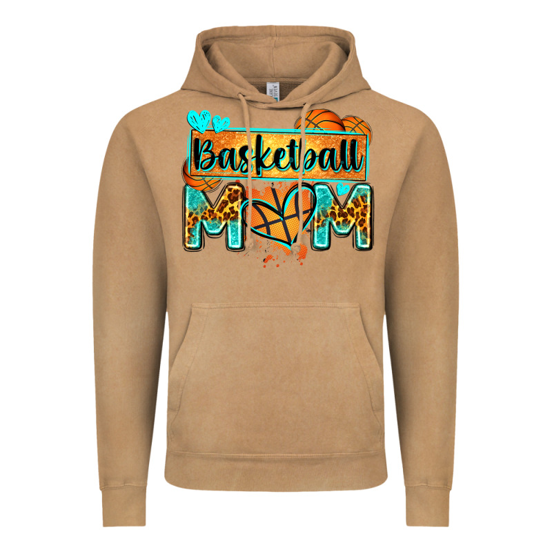 Basketball Mom With Leopard Vintage Hoodie by Zillion Design Studio | Teevron