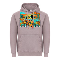 Vintage Zinc basketball mom with leopard Vintage Hoodie - Zillion Design Studio