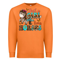 Carrot just a girl who loves horses Premium Sweatshirt - NancyCooperArtShop