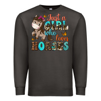 Smoke just a girl who loves horses Premium Sweatshirt - NancyCooperArtShop