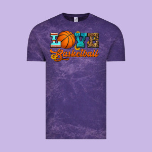 Love Basketball Vintage Tee Designed By Hra Design Shop
