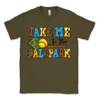 Army Green take me to the ballpark softball Classic Tee - AdoDesignShop