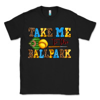 Black take me to the ballpark softball Classic Tee - AdoDesignShop