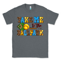 Charcoal Heather take me to the ballpark softball Classic Tee - AdoDesignShop
