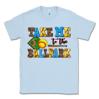 Dusty Blue take me to the ballpark softball Classic Tee - AdoDesignShop
